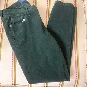 Corduroy Pants Dark Green